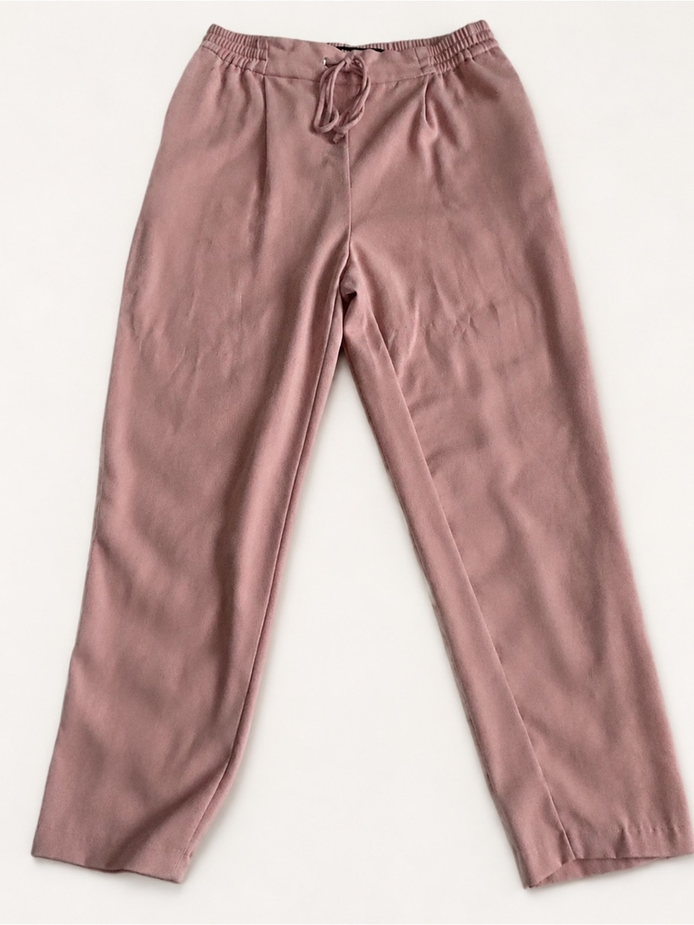 ZARA Pink Flowy Pants/ Trousers with Drawstring NWOT